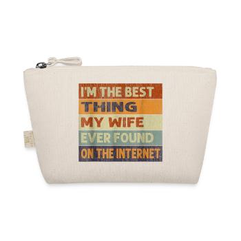 Ironic Quote on the Internet and Marriage - Organic Pouch - nature - Front
