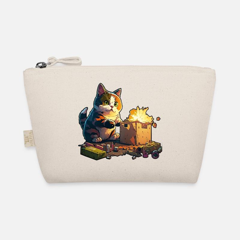 Pyromaniac cat Organic Pouch