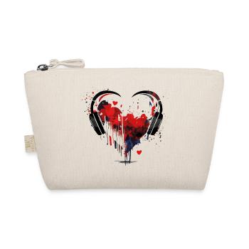 Coeur de Musique - Grunge Headphone - Trousse biologique - nature - Devant