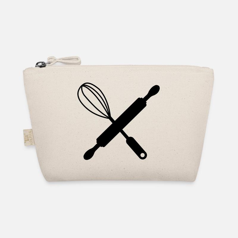 Crossed rolling pin and whisk Organic Pouch