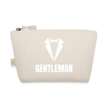 Gentleman, Classy, Bachelorette Stag - Organic Pouch - nature - Front