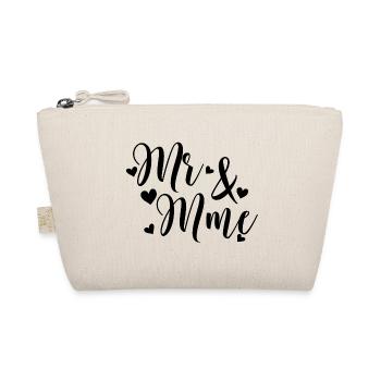 Mr And Mrs to personalize with Last Name - Organic Pouch - nature - Front