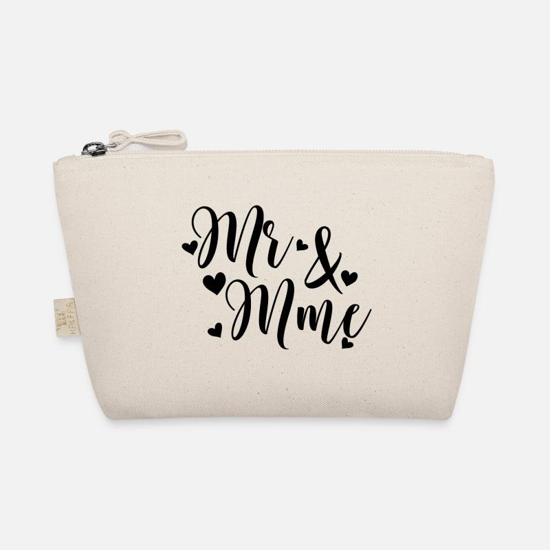 Mr And Mrs to personalize with Last Name Organic Pouch