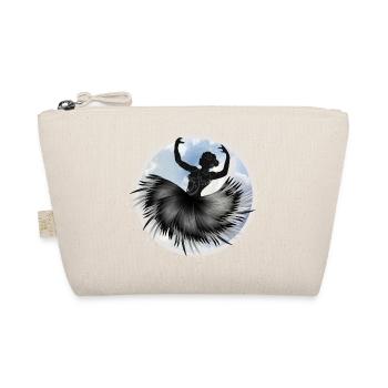 Ballet dancer dancing in the clouds with plumage - Organic Pouch - nature - Front