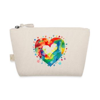 Heart - Organic Pouch - nature - Front