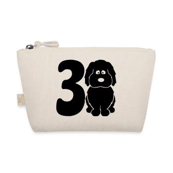 30 years (and) happy with a dog - Organic Pouch - nature - Front