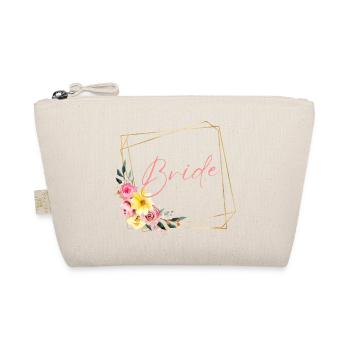 Team Bride! Flowers, customisable - Organic Pouch - nature - Front
