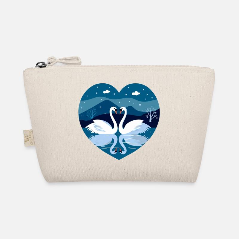 Swans in winter Organic Pouch