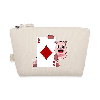 Pig Poker Poker Card Game - Organic Pouch - nature - Front