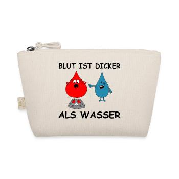 Blut ist dicker als Wasser | lustige Bilder - Bio-Täschchen - Natur - Vorne