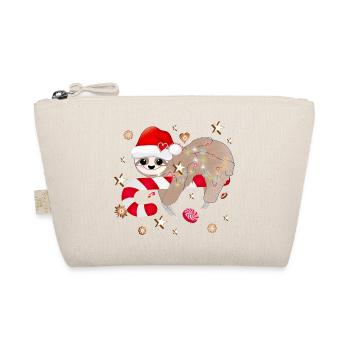 paresseux drôle avec de la canne de Noël - Trousse biologique - nature - Devant