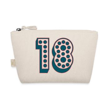 18. 18 YEARS OLD. 18th ANNIVERSARY. BIRTHDAY 18 YEARS. - Organic Pouch - nature - Front
