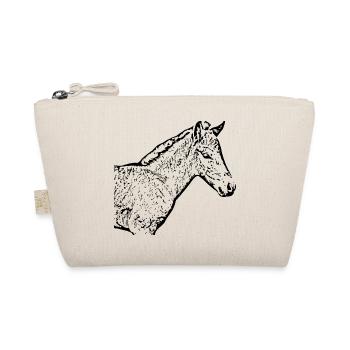 Chevaux T-shirt Cadeau Cavalier - Trousse biologique - nature - Devant