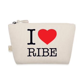 I LOVE RIBE - Bio-Täschchen - Natur - Vorne