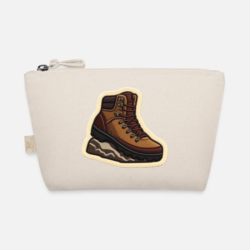 Wanderstiefel Patchstickerei Bio-Täschchen