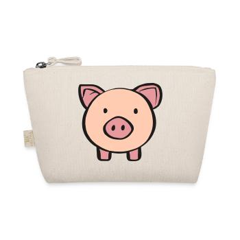 Schweinchen - Bio-Täschchen - Natur - Vorne