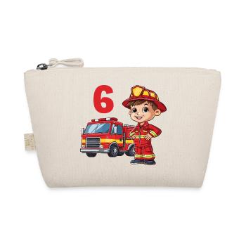 Pompier 6 Anniversaire Camion de pompiers Pompier - Trousse biologique - nature - Devant
