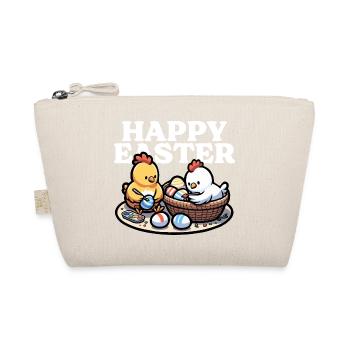 Joyeuses Pâques - De mignons poussins peignent des œufs de Pâques - Trousse biologique - nature - Devant