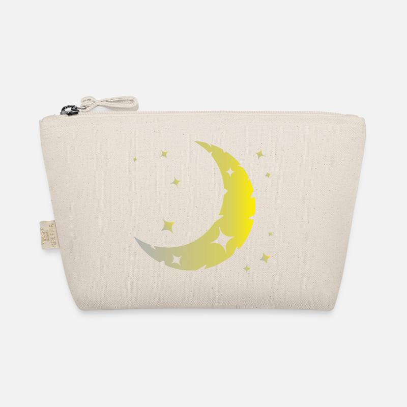 Moon and stars - Organic Pouch - nature
