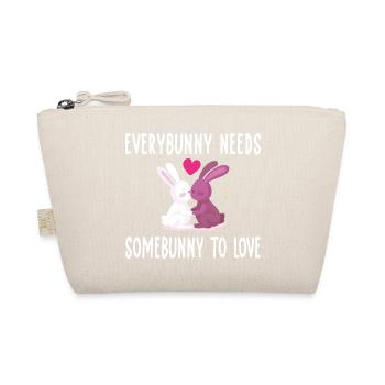 Everybunny needs somebunny to love - Bio-Täschchen - Natur - Vorne