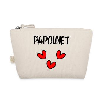 PAPOUNET. PAPA. VATERTAG. FROHER VATERTAG - Bio-Täschchen - Natur - Vorne