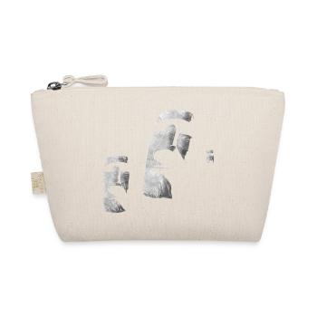 Moai Heads Easter Island Polynesia - Organic Pouch - nature - Front