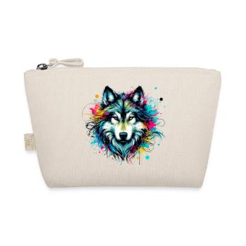 Wolf - Organic Pouch - nature - Front
