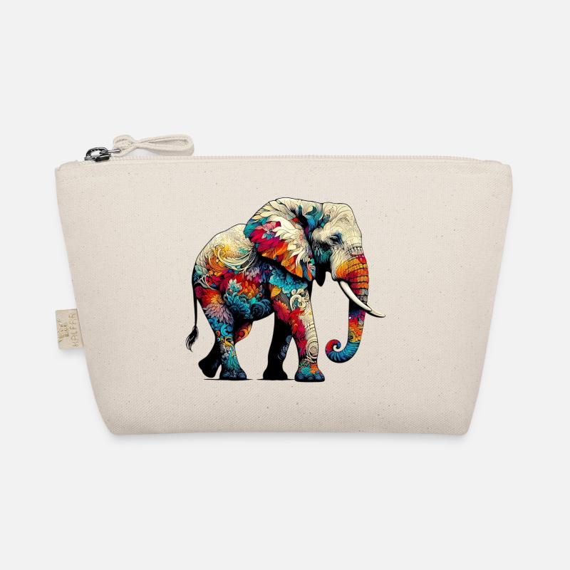 Elefant - Bio-Täschchen - Natur