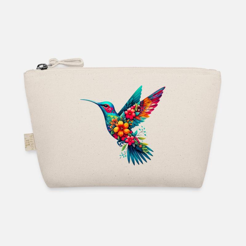 Colibri décoré de fleurs Trousse biologique