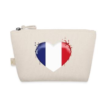 DRAPEAU DE LA FRANCE DRAPEAU COEUR FRANCE - Trousse biologique - nature - Devant