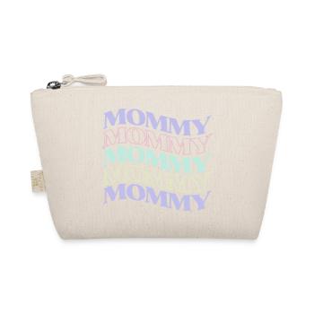 Pastel Mommy Retro Hippie for Mothersday - Organic Pouch - nature - Front