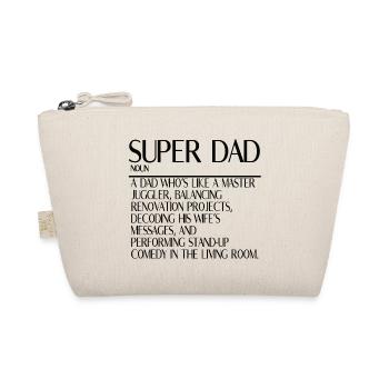 Super Papa – Multitasking ohne Pause - Bio-Täschchen - Natur - Vorne