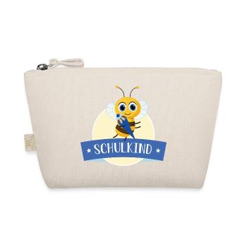 Schulkind fleißige Biene mit Zuckertüte - Bio-Täschchen - Natur - Vorne