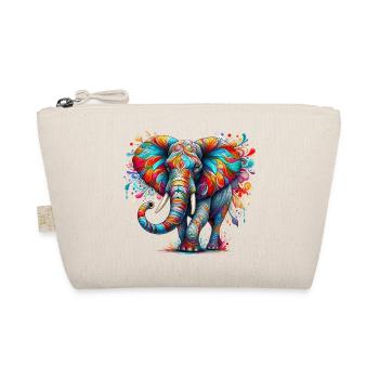 Elefant - Bio-Täschchen - Natur - Vorne