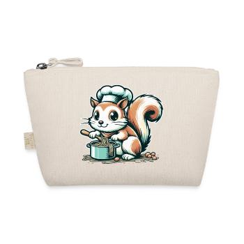 Mignon écureuil de dessin animé cuisinant des spaghettis - Trousse biologique - nature - Devant