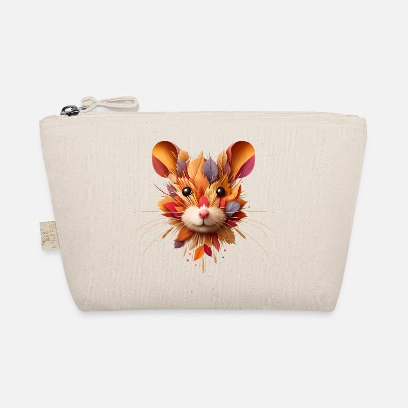 European hamster, designed from different leaves Organic Pouch