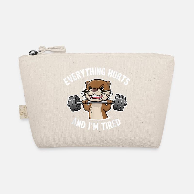 Beaver Weightlifter: Everything Hurts Organic Pouch
