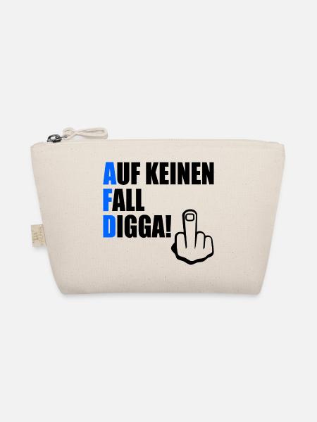 auf keinen fall digga - Bio-Täschchen - Natur - Vorne