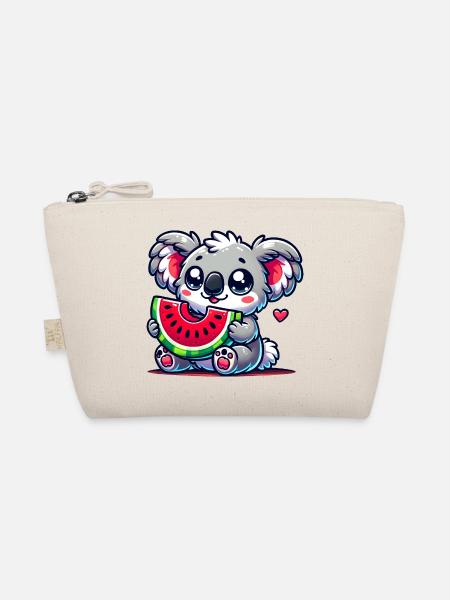 L’adorable koala déguste un morceau de pastèque - Trousse biologique - nature - Devant