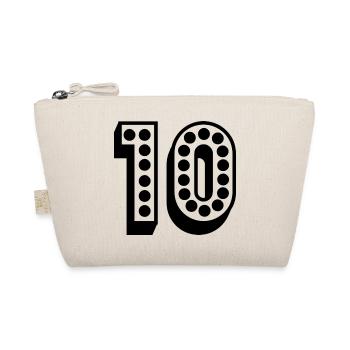 10. 10 YEARS. 10th ANNIVERSARY. 10 YEAR ANNIVERSARY. - Organic Pouch - nature - Front
