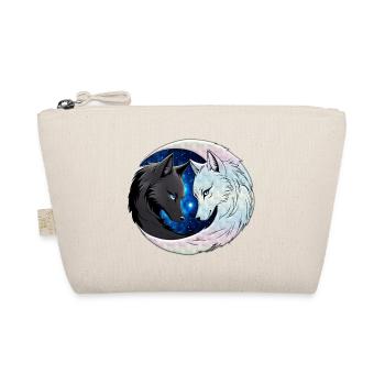 Two majestic wolf heads - Organic Pouch - nature - Front