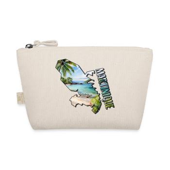 Aquarell Landkarte Martinique - Bio-Täschchen - Natur - Vorne