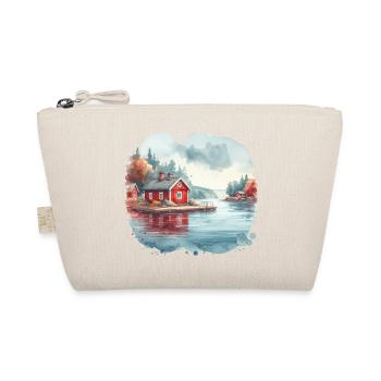 Suède maison Suède lac cadeau de vacances - Trousse biologique - nature - Devant