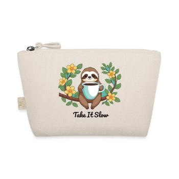 Chilling Sloth - Organic Pouch - nature - Front