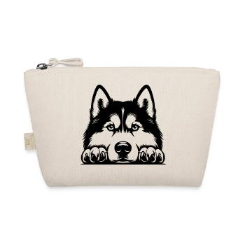 Tête de husky avec pattes - Trousse biologique - nature - Devant