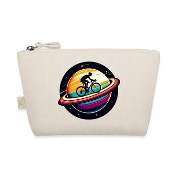 Cyclist on Saturn - Organic Pouch - nature - Front