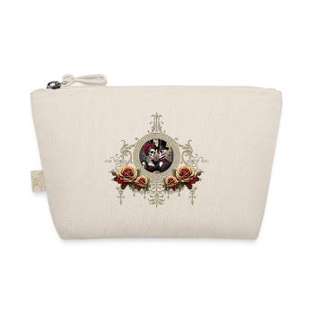 Romantic of a Skull Wedding Couple - Organic Pouch - nature - Front
