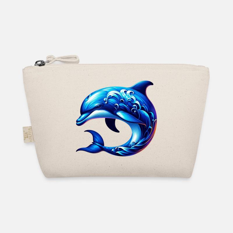 Delfin - Bio-Täschchen - Natur