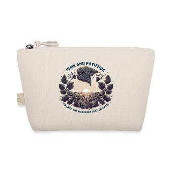 Time and patience change the mulberry leaf to sati - Organic Pouch - nature - Front