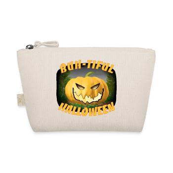 Halloween Kürbis - Bio-Täschchen - Natur - Vorne